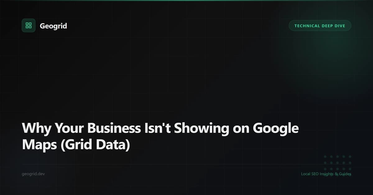 An all-red Google Maps ranking grid beside the same business's position found on the second page of results