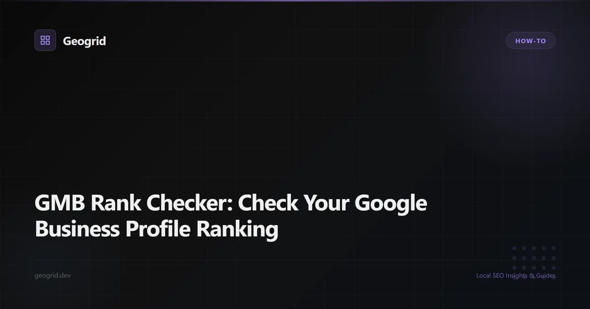 Grid heatmap showing a Google Business Profile ranking differently at each point across a city